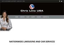 Tablet Screenshot of chrislimousinesusa.com